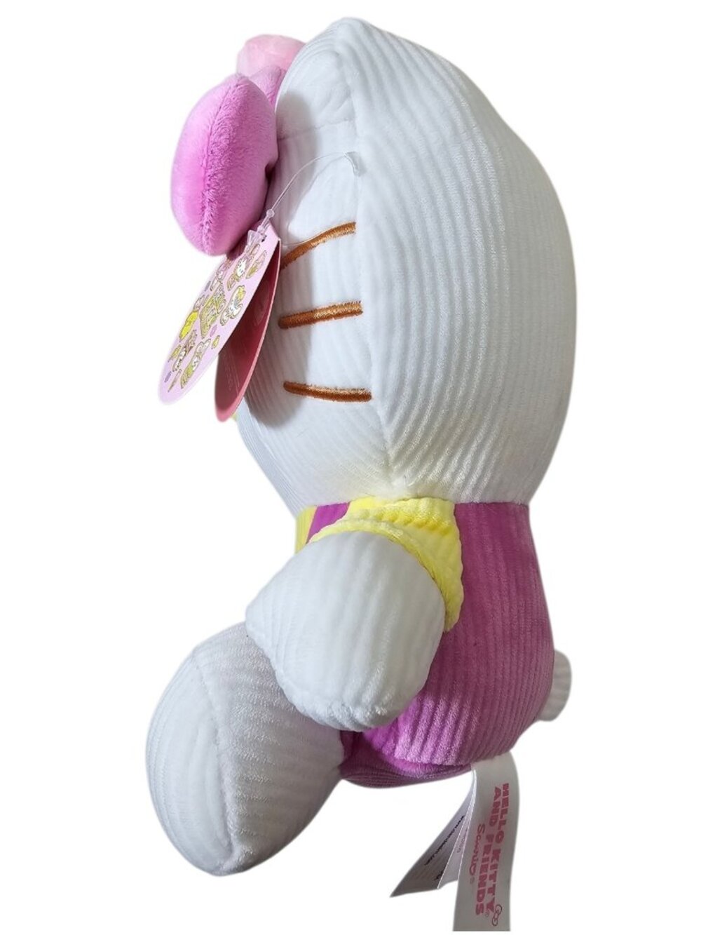 Hello Kitty 11" Corduroy 2026 Easter Bunny Plush Pink Bow New With Tag - Picture 2 of 10